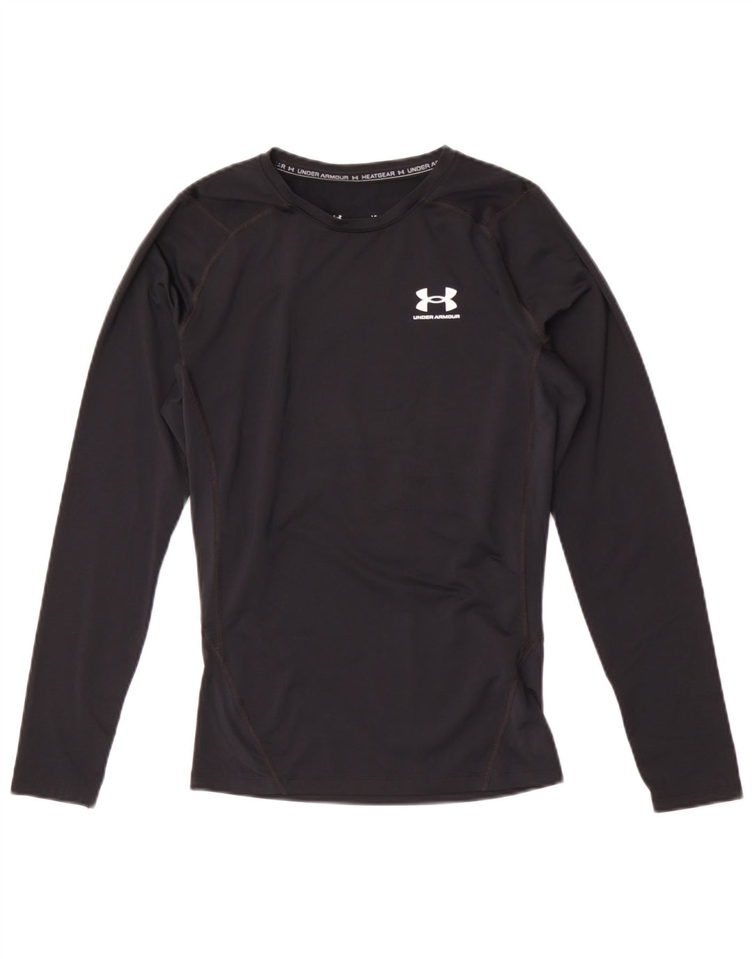 Under Armour Herre Heat Gear Top Langærmet Stor Sort Polyester