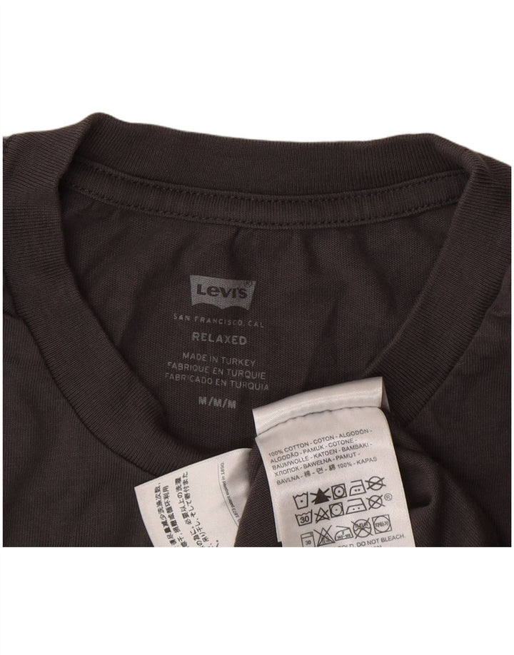 Levi's Herre afslappet grafisk T-shirt top mellemgrå bomuld