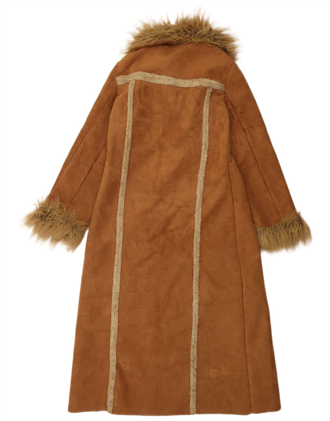 Dunnes Sherpa Overfrakke til kvinder UK 8 Small Beige