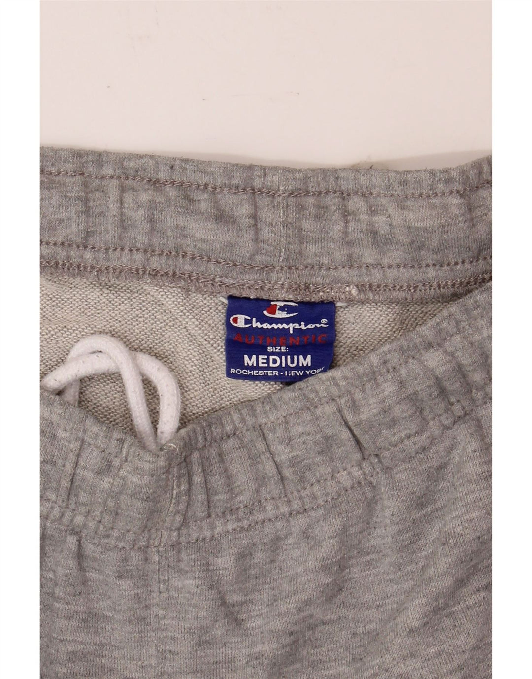 CHAMPION Mens Graphic Sport Shorts Medium Grey Vintage Champion and Second-Hand Champion from Messina Hembry 