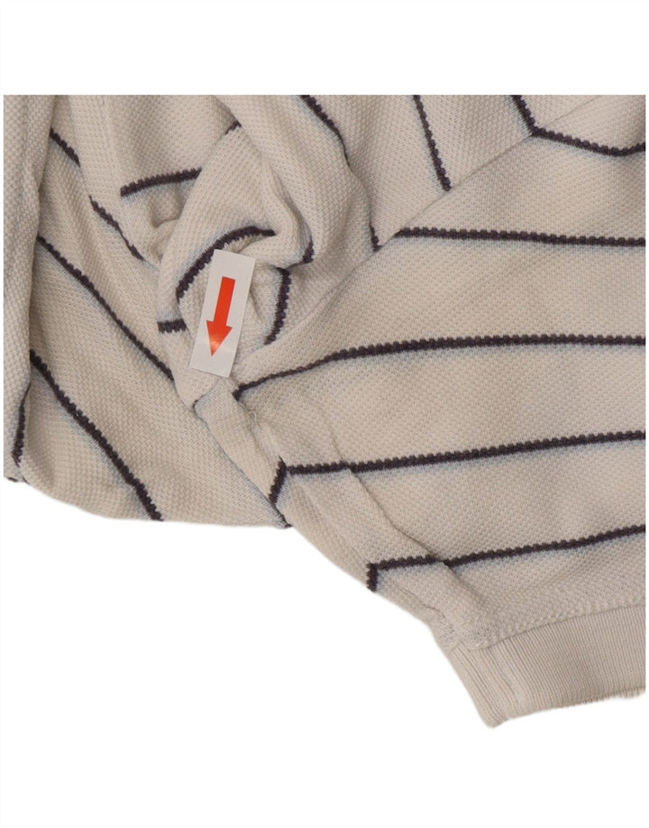 TOMMY HILFIGER Klassisk poloshirt til mænd Stor hvid stribet bomuld