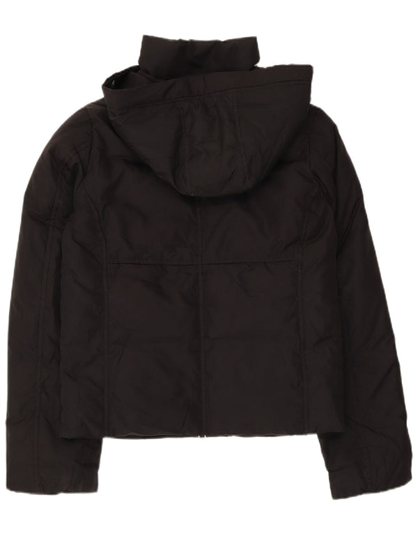 Gap Dame hætte vindjakke UK 6 XS sort polyester