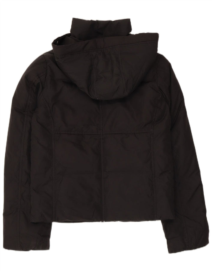 Gap Dame hætte vindjakke UK 6 XS sort polyester