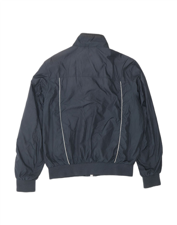 CHAMPION Mens Bomber Jacket UK 42 XL Navy Blue Polyester