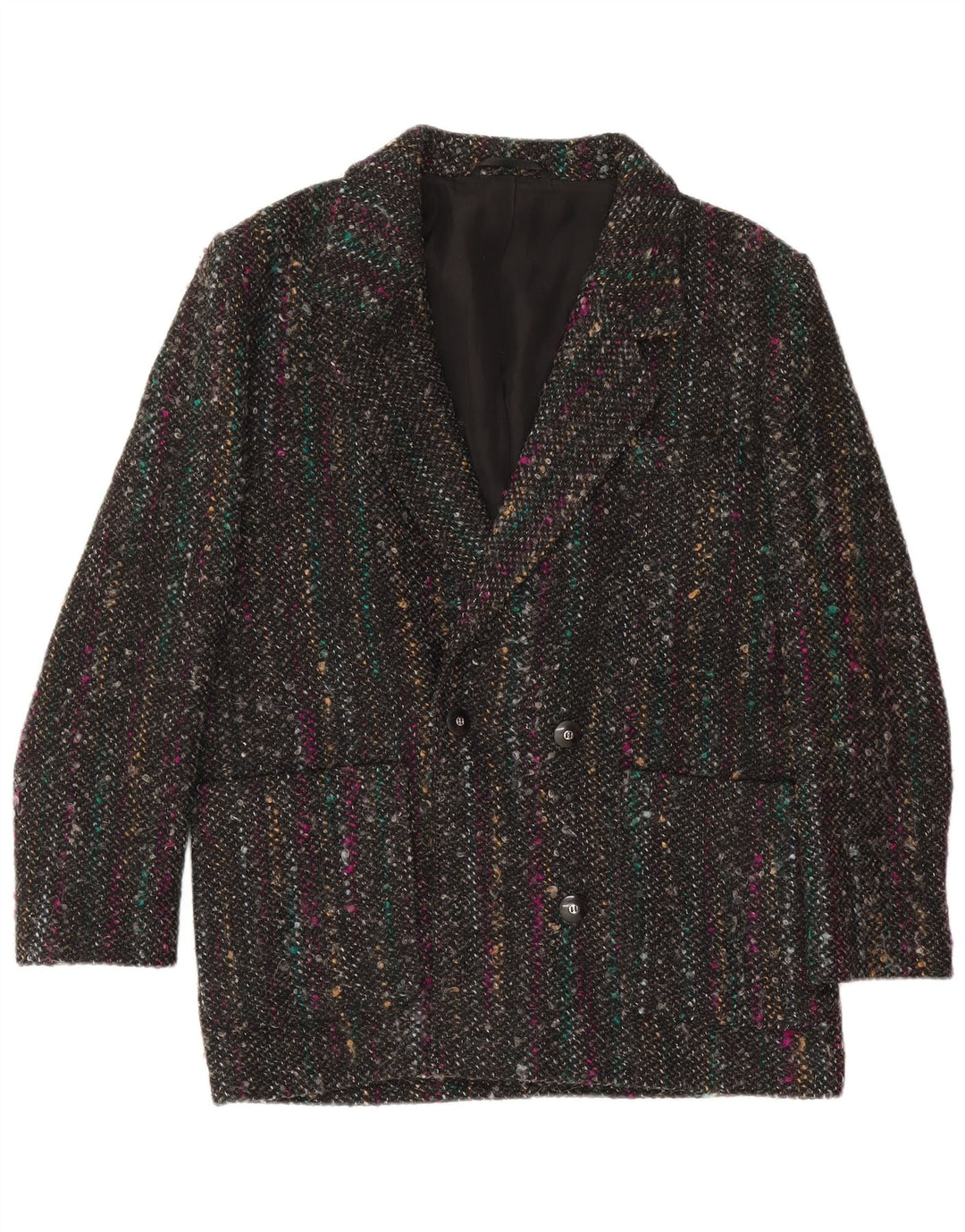 Vintage kvinders 2-delt nederdelsæt EU 40 Medium W28 Grå Flecked