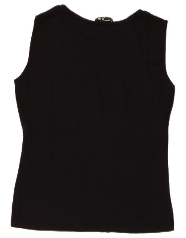Liu Jo Womens Grafisk Vest Top UK 14 Medium Black