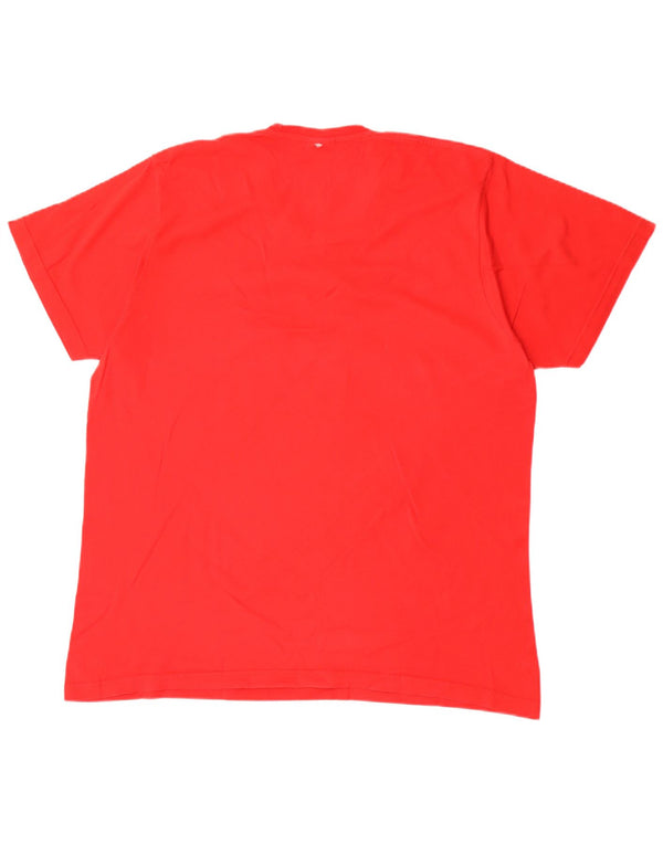 Adidas Herre FC Bayern Munchen Grafisk T-Shirt Top Stor Rød