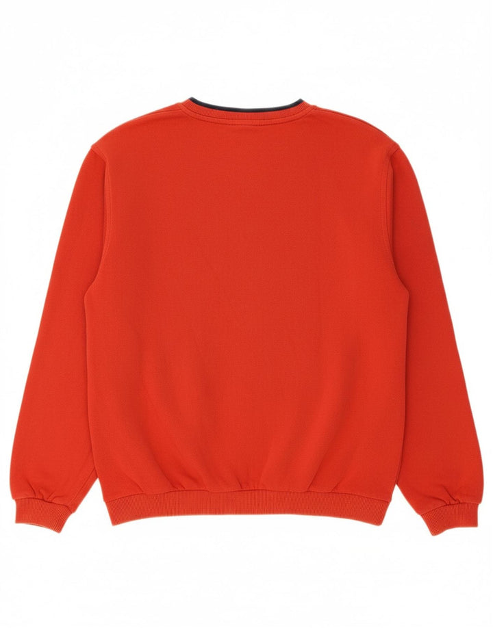 FILA Boys Graphic Sweatshirt Jumper 15-16 Years XL Red Cotton