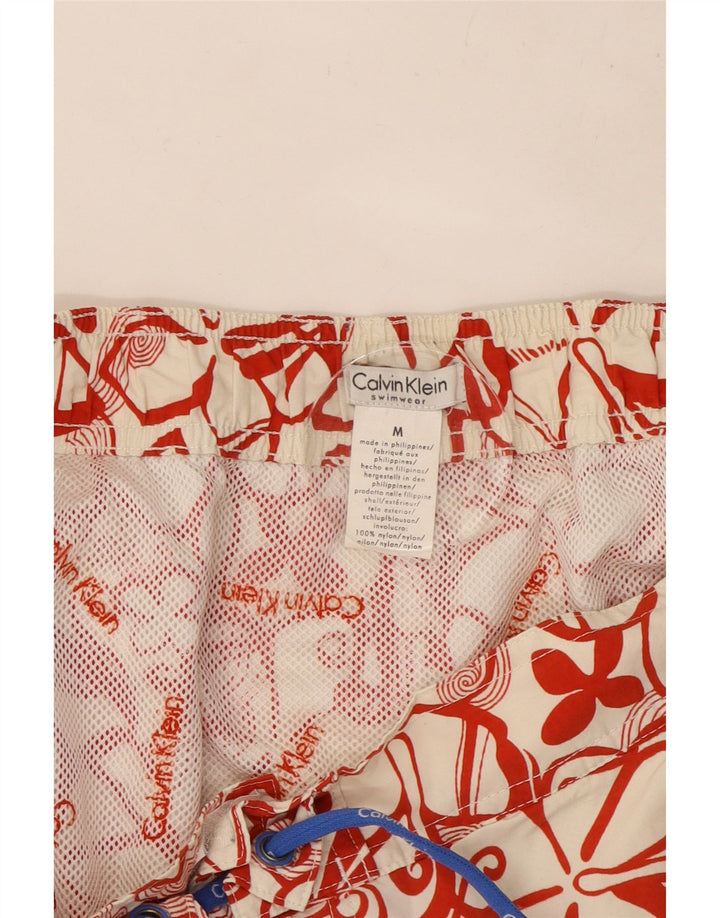 Calvin Klein Herre grafiske badeshorts Medium rød blomsternylon