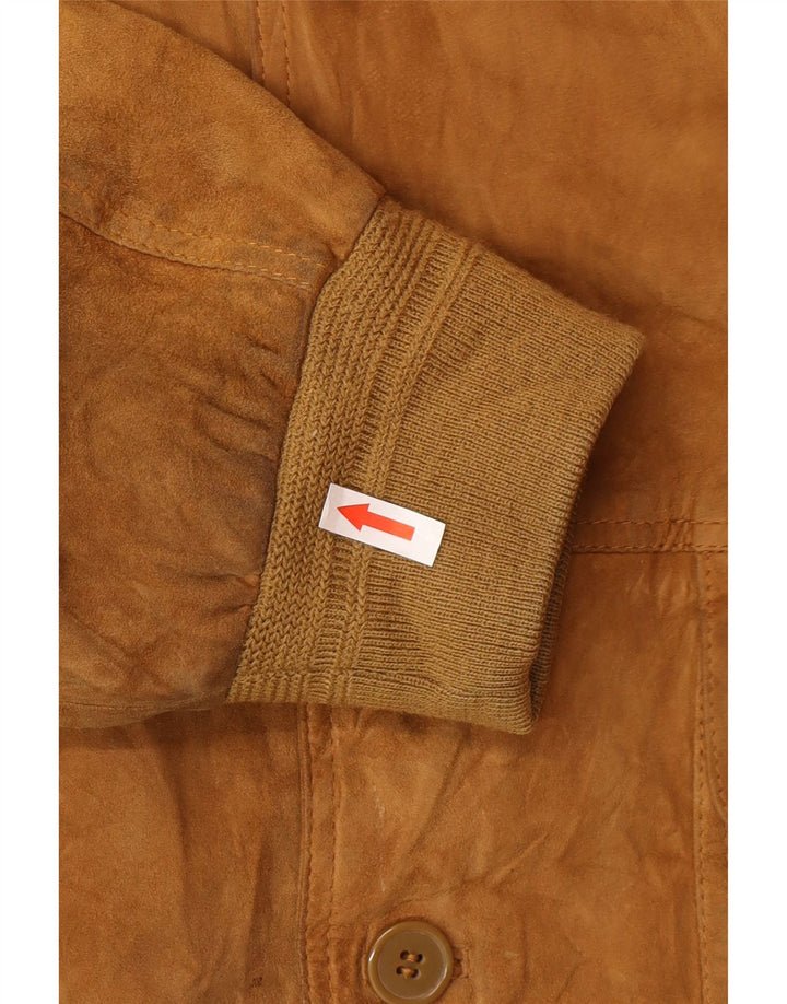 Conbipel Herre ruskindsjakke Str. 58 2XL Beige Læder