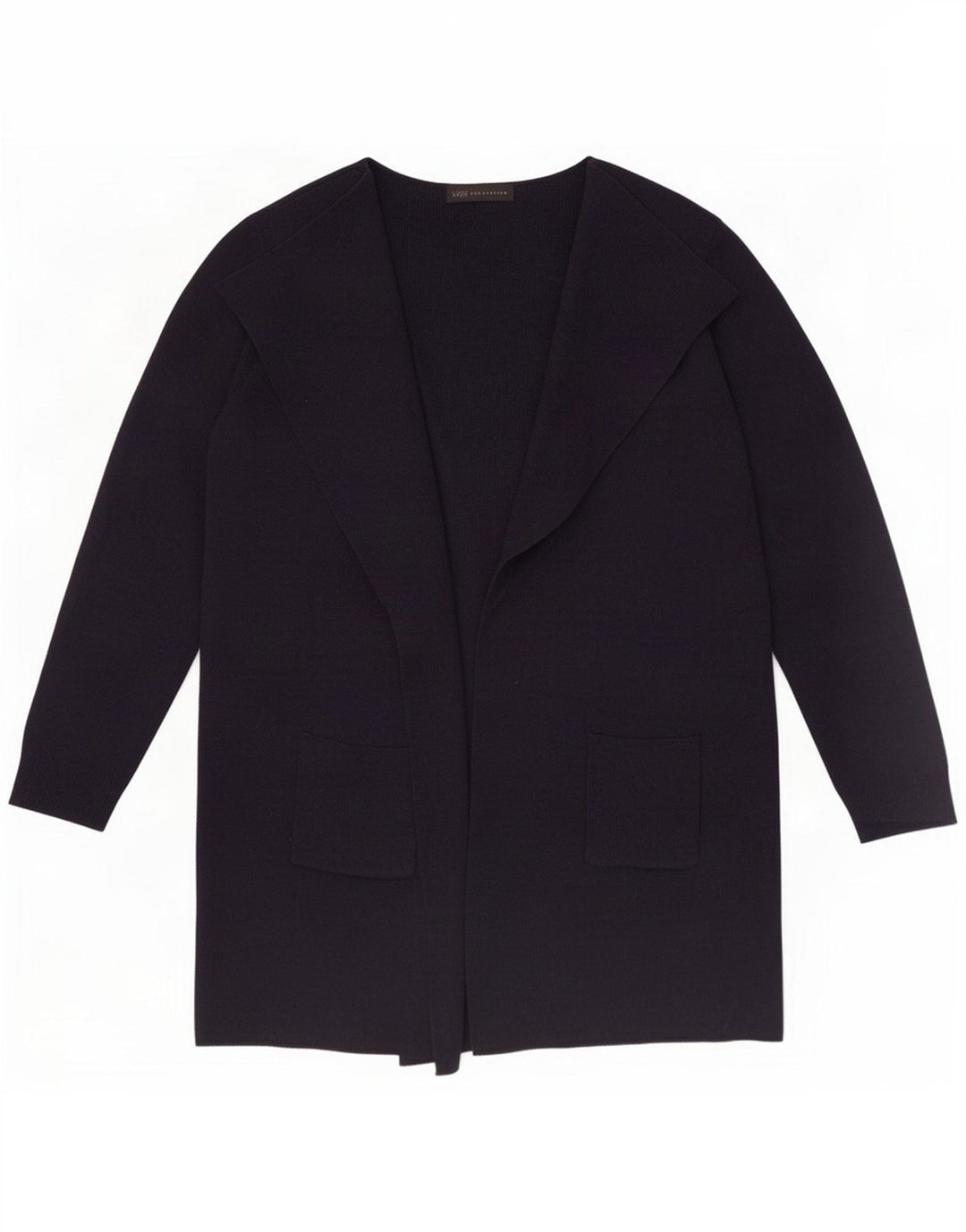 Marks & Spencer Womens Open Cardigan Sweater UK 12 Medium Navy Blue Akryl