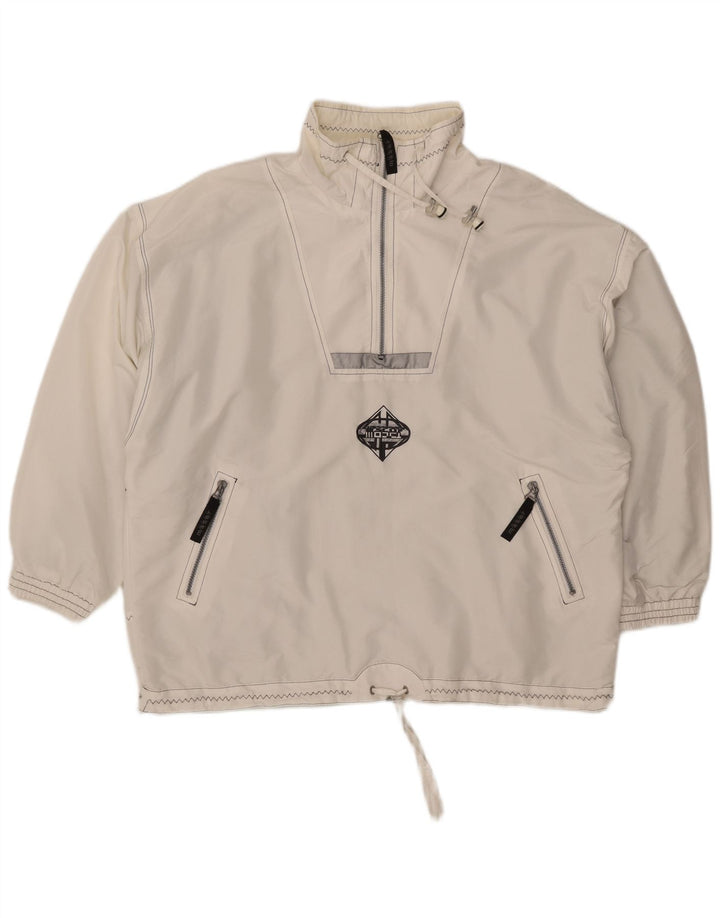Maser M Dame Oversized Anorak Jacket UK 16 Large White Polyester
