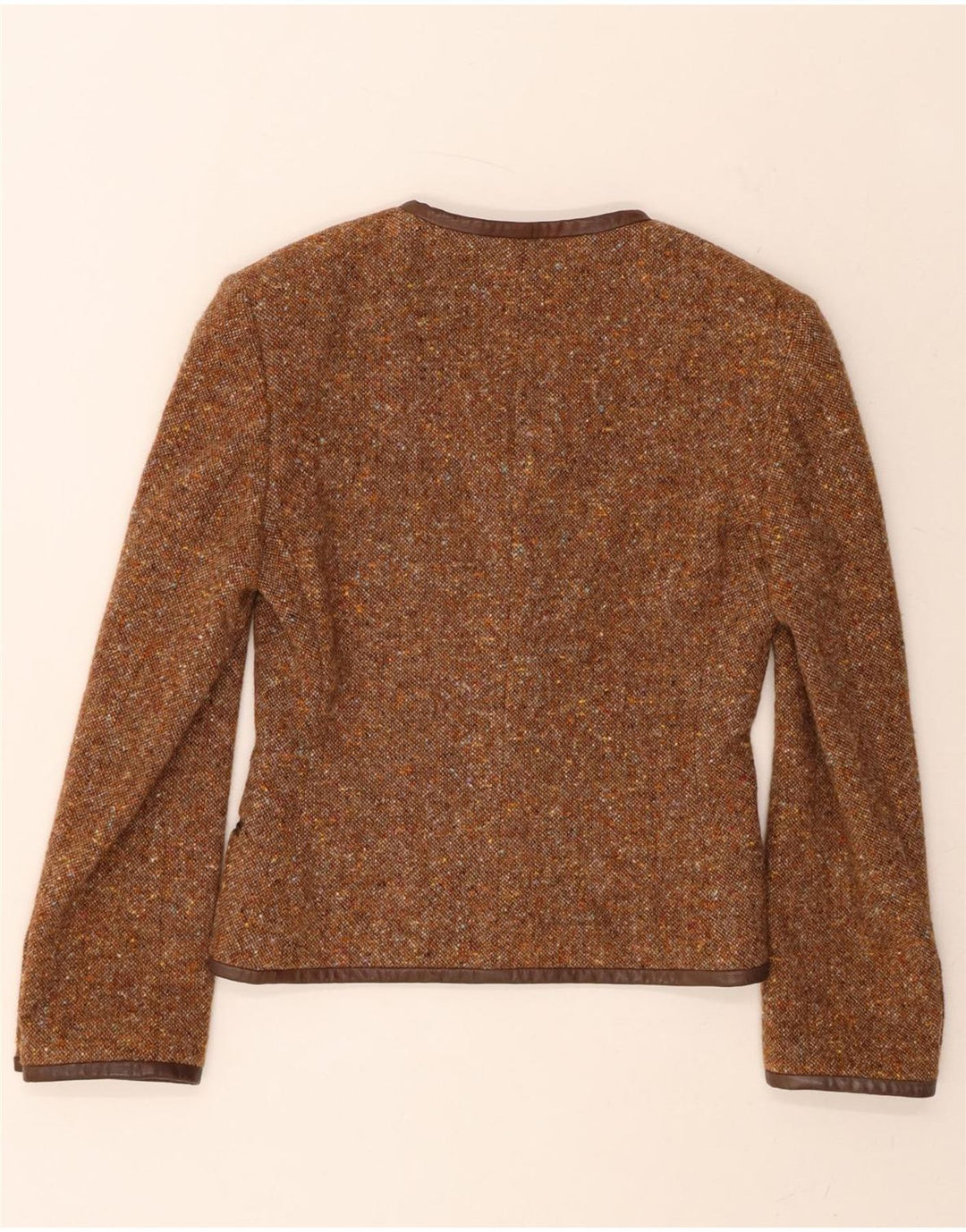 KRIZIA Womens 3 Button Blazer Jacket IT 42 Medium Brown Flecked Vintage Krizia and Second-Hand Krizia from Messina Hembry 