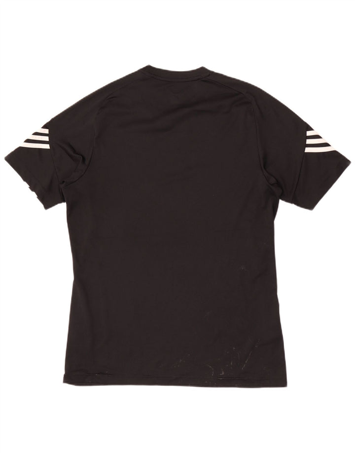 Adidas Herre Climalite Grafisk T-Shirt Top Medium Sort