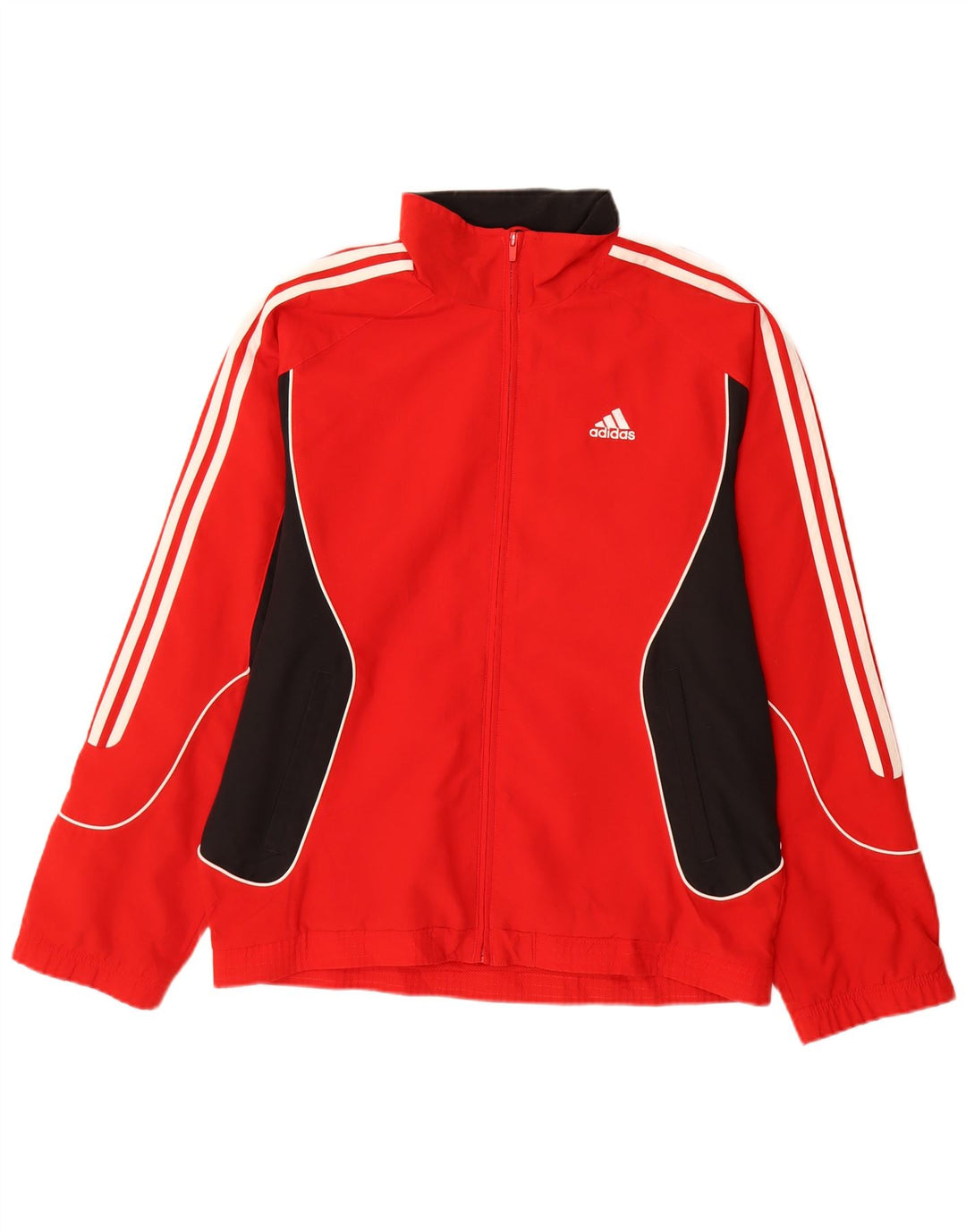 Adidas Træningsdragt til mænd Topjakke UK 36/38 Lille rød Colourblock Polyester
