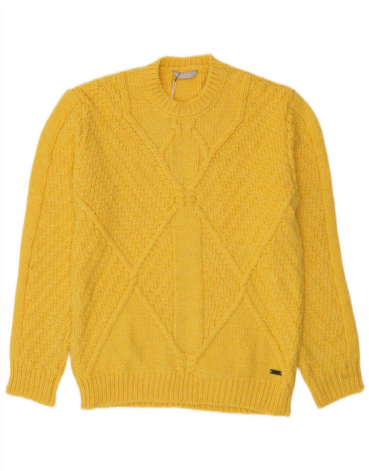 SSEINSE Herre sweater med rund hals XL gul akryl