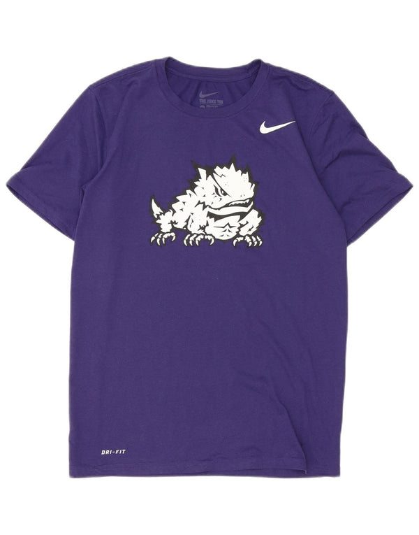 Nike Herre Dri Fit Grafisk T-Shirt Top Lille Lilla