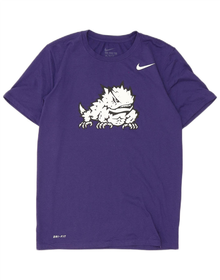 Nike Herre Dri Fit Grafisk T-Shirt Top Lille Lilla
