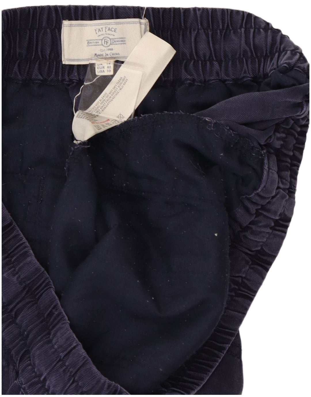 FAT FACE Dame joggers Casual Bukser UK 14 Large W28 L26 Navy Blue