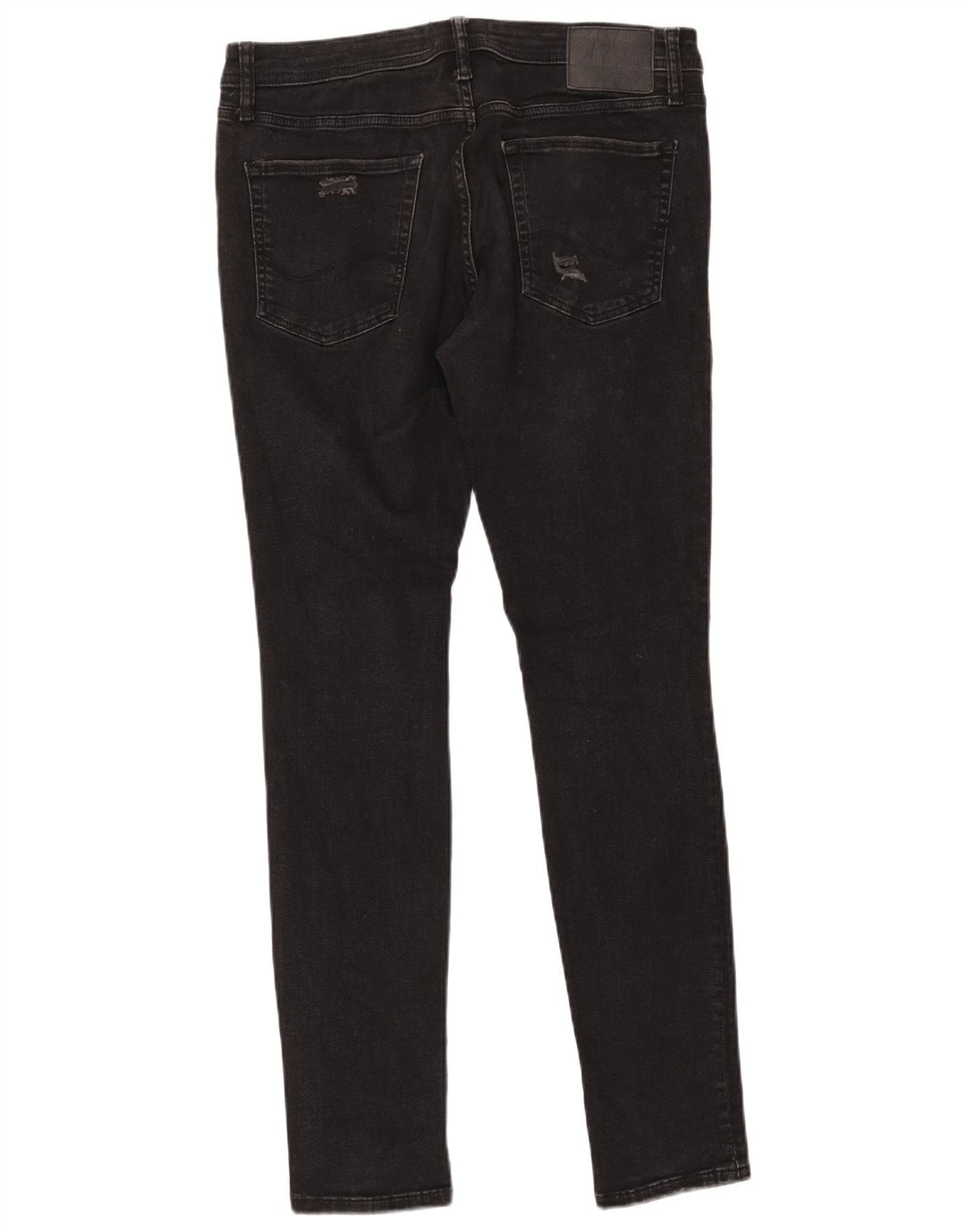 JACK & JONES Herre Liam Distressed Skinny Jeans W34 L31 Sort