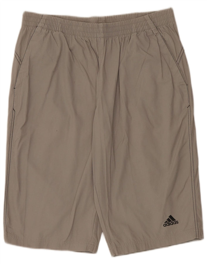 Adidas Sportshorts til mænd mellemgrå bomuld