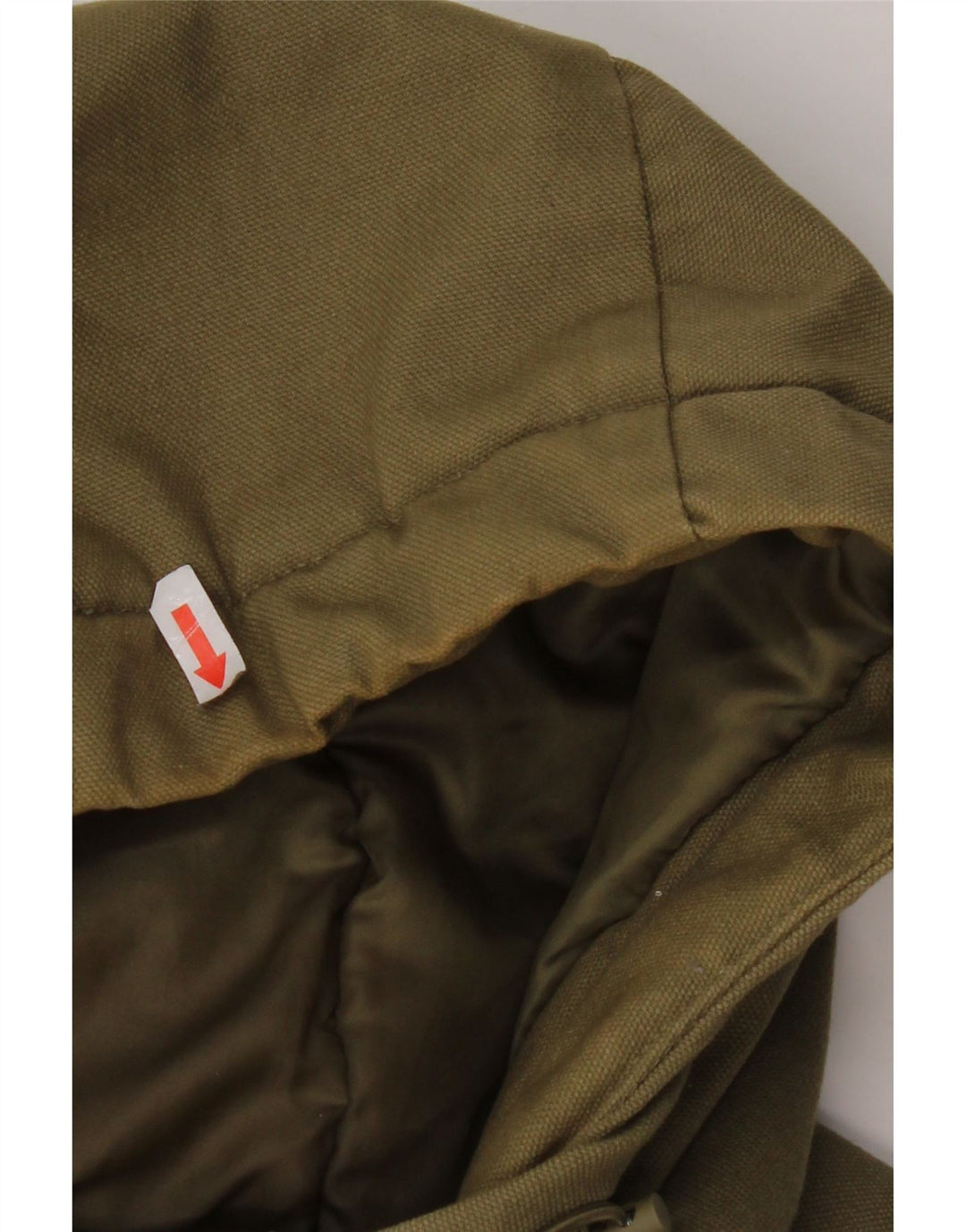 DC Parkajakke med hætte til mænd UK 36 Small Khaki Cotton