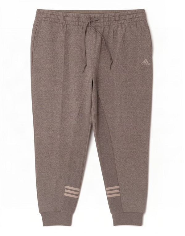 Adidas Womens Tracksuit Trousers Joggers UK 24/26 2XL Grey Flecked Cotton