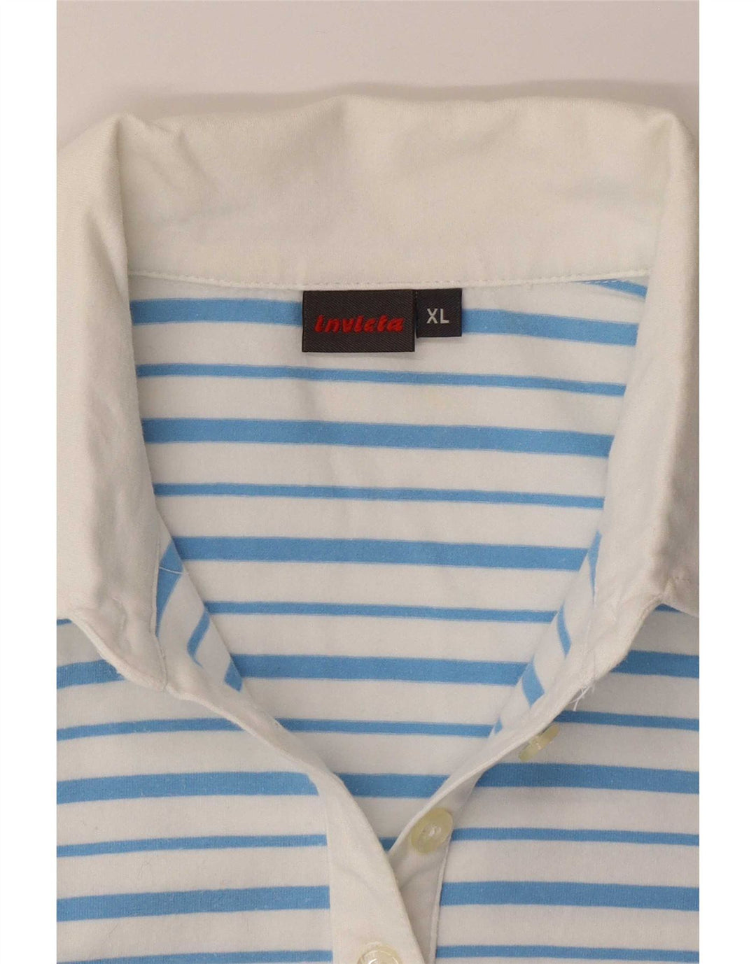 Invicta Dame Polo Shirt UK 18 XL Blå Stribet