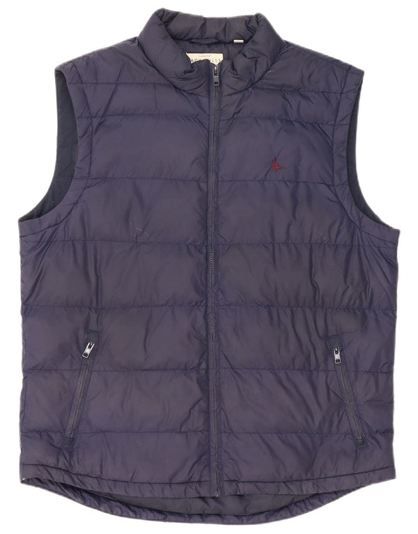 Jack Wills Herre Polstret Gilet UK 42 XL Navy Blue Nylon
