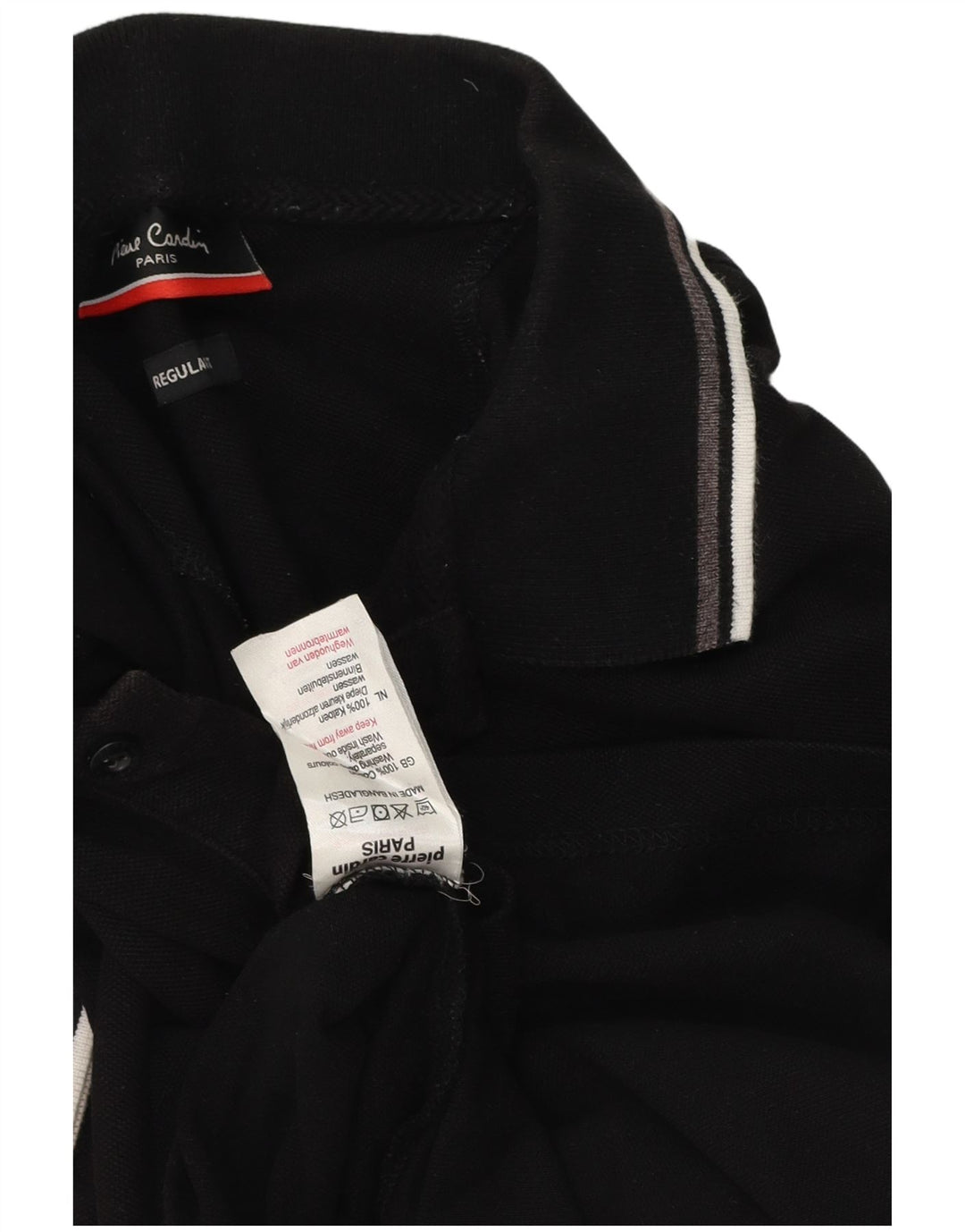 Pierre Cardin Herre Regular Polo Shirt XL Sort Bomuld