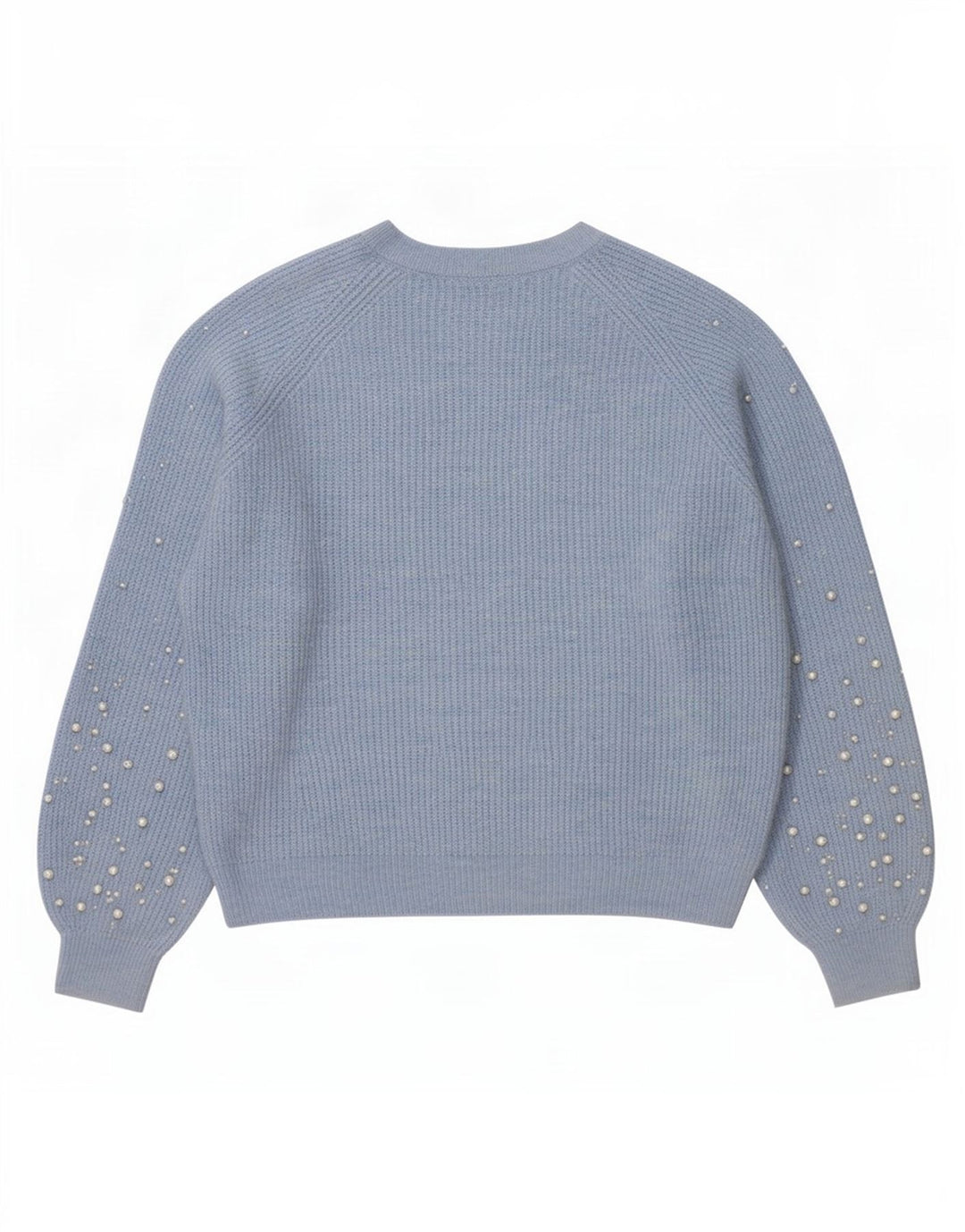 Marks & Spencer Dame Boat Neck Jumper Sweater UK 14 Medium Blue Spotted