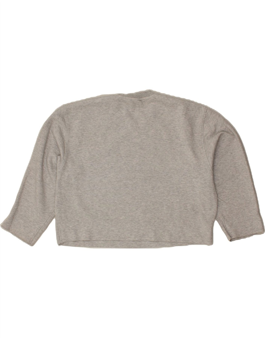ADIDAS Womens Oversized Crop Sweatshirt Jumper UK 8/10 Small Grey Cotton Vintage Adidas and Second-Hand Adidas from Messina Hembry 