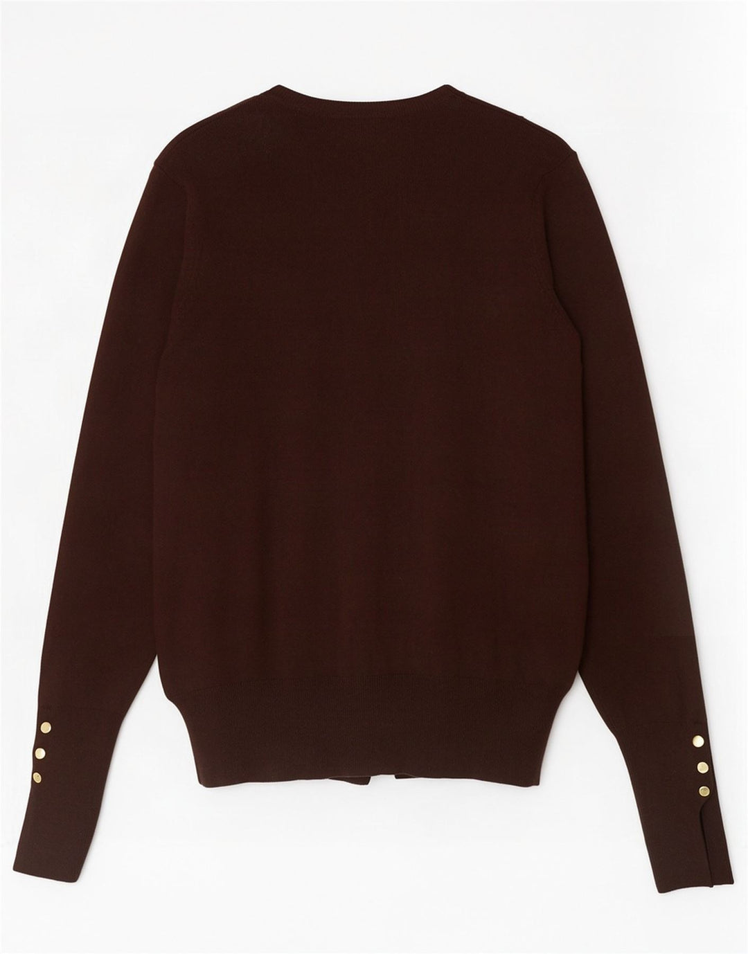 Zara Dame Cardigan Sweater UK 10 Small Brown Viscose