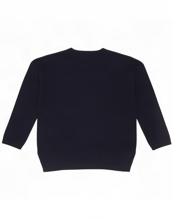 Zara Boys Boat Neck Sweater Sweater 9-10 år Navy Blue