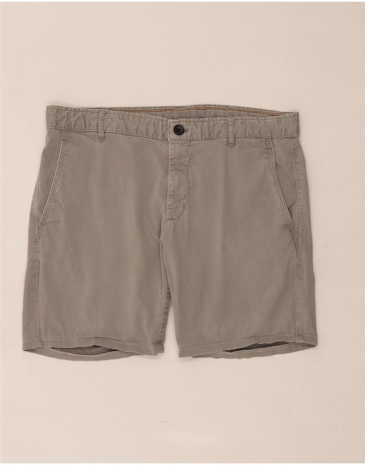 Zara Herre Chino Shorts EU 42 Large W32 Grå