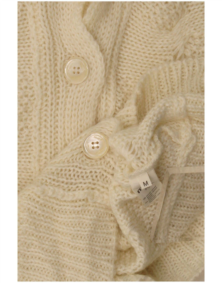 MET Dame Cardigan Sweater UK 12 Medium Beige Mohair