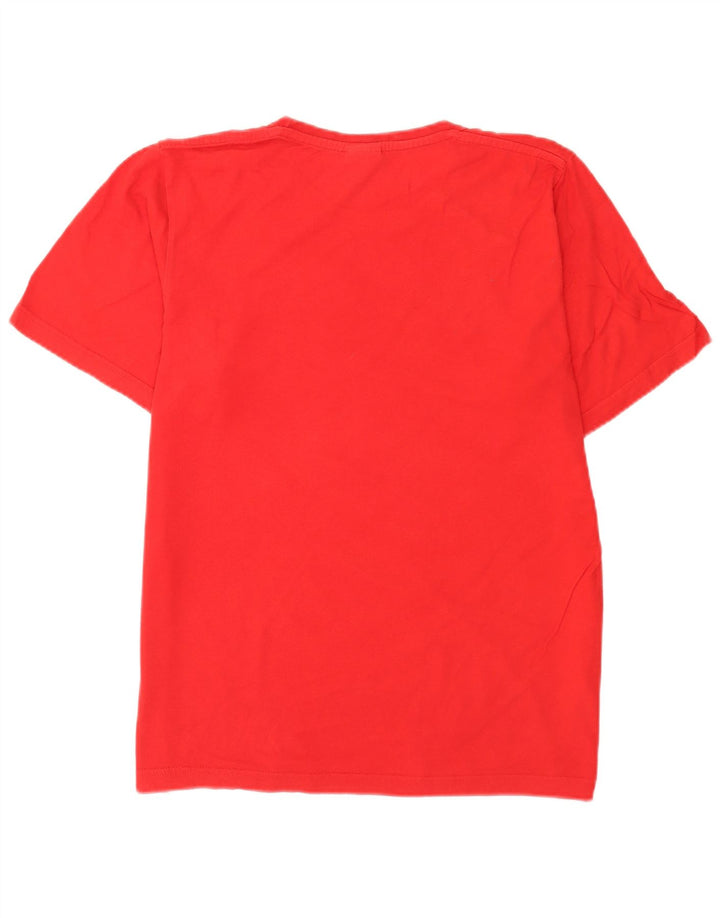 Adidas Herre grafisk T-shirt Top Medium Rød Bomuld