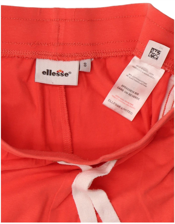 Ellesse Womens Sports Shorts UK 10 Small Orange Bomuld