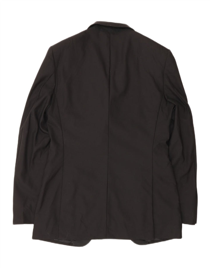 Marks & Spencer Herre Autograph Longline Blazer Jacket UK 38 Medium Black