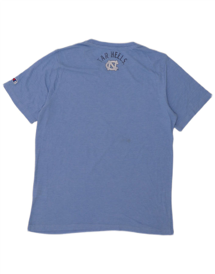 Champion Herre Grafisk T-Shirt Top Stor Blå Polyester