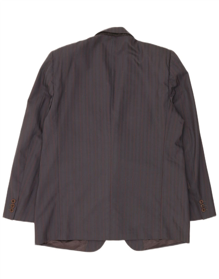Pierre Cardin Herre 2-knaps blazerjakke IT 54 2XL Gråstribet