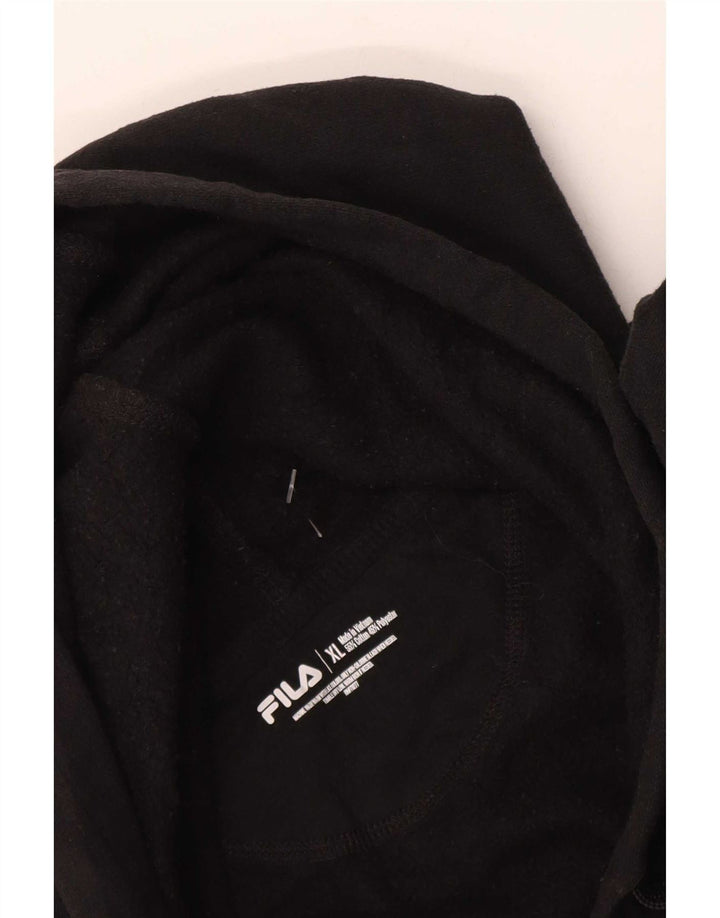 Fila Herre Regular Fit Hoodie Jumper XL Sort Bomuld