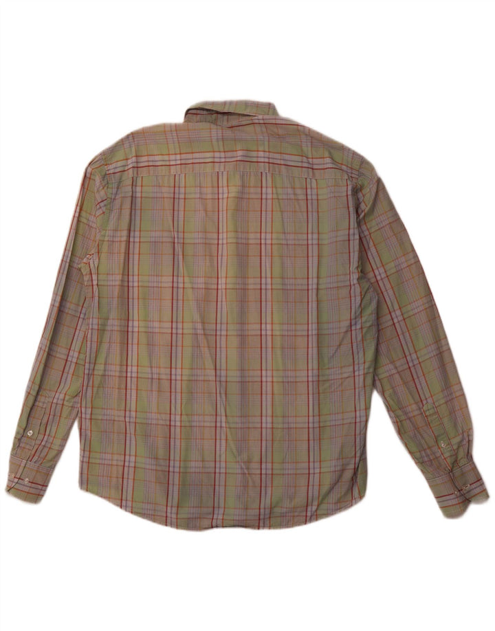 SERGIO TACCHINI Herreskjorte Stor grøn ternet bomuld