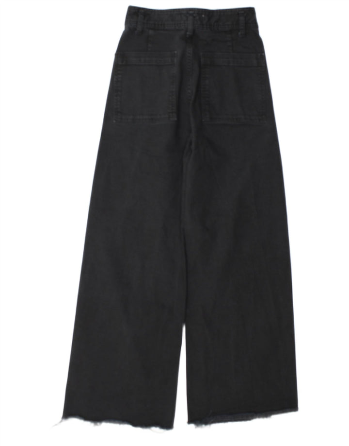 Zara Dame Jeans med brede ben EU 38 Medium W28 L29 Marineblå