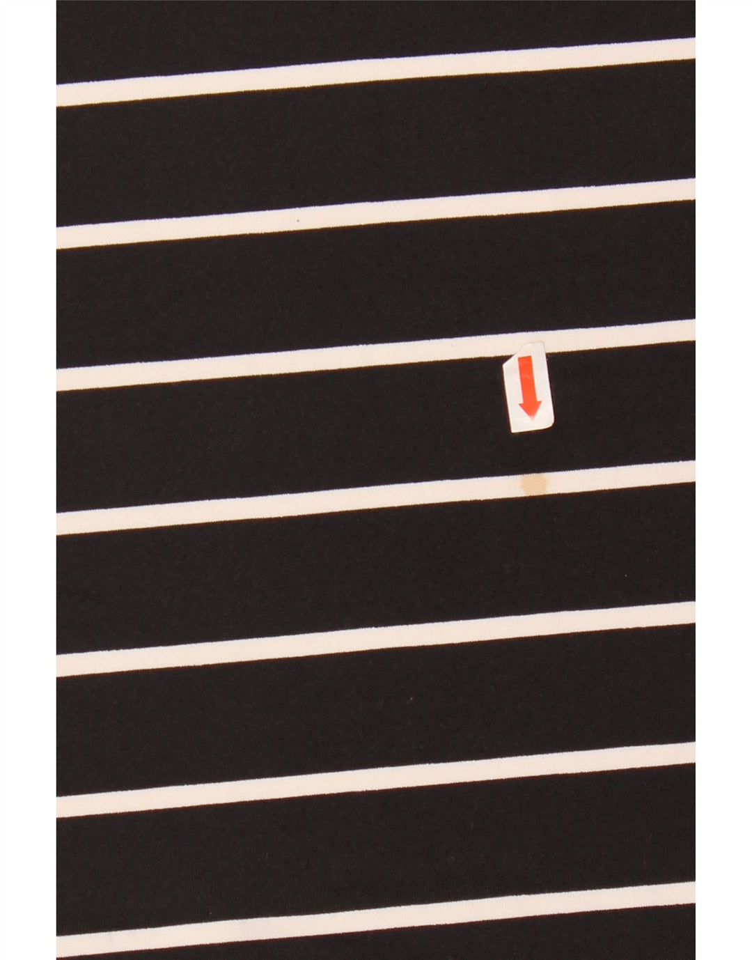 CALVIN KLEIN dametop 3/4 ærmer UK 14 medium sort stribet polyester