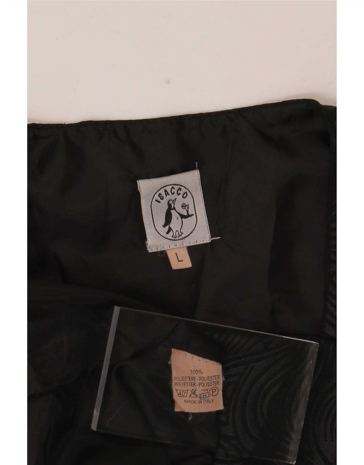 Isacco veste til mænd Large Black Polyester