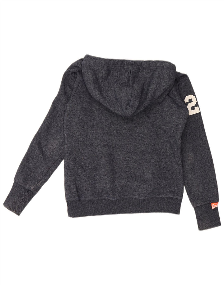 Superdry Grafisk hættetrøje til mænd mellem marineblå bomuld