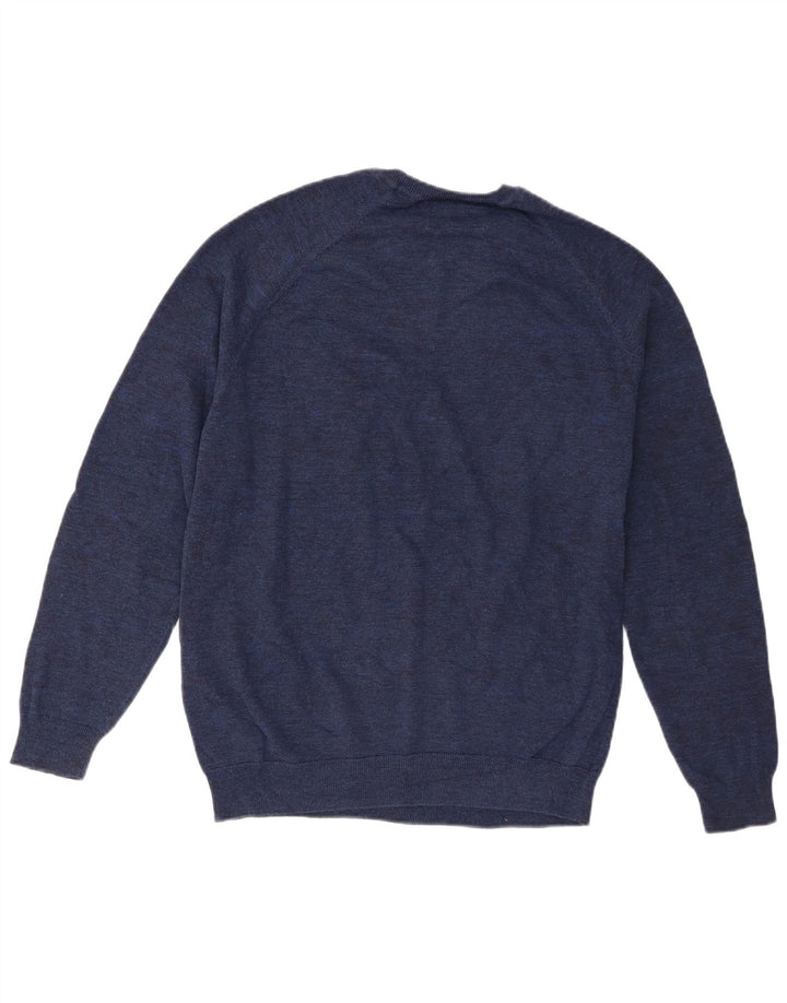 Superdry Sweater med rund hals til mænd XL marineblå bomuld