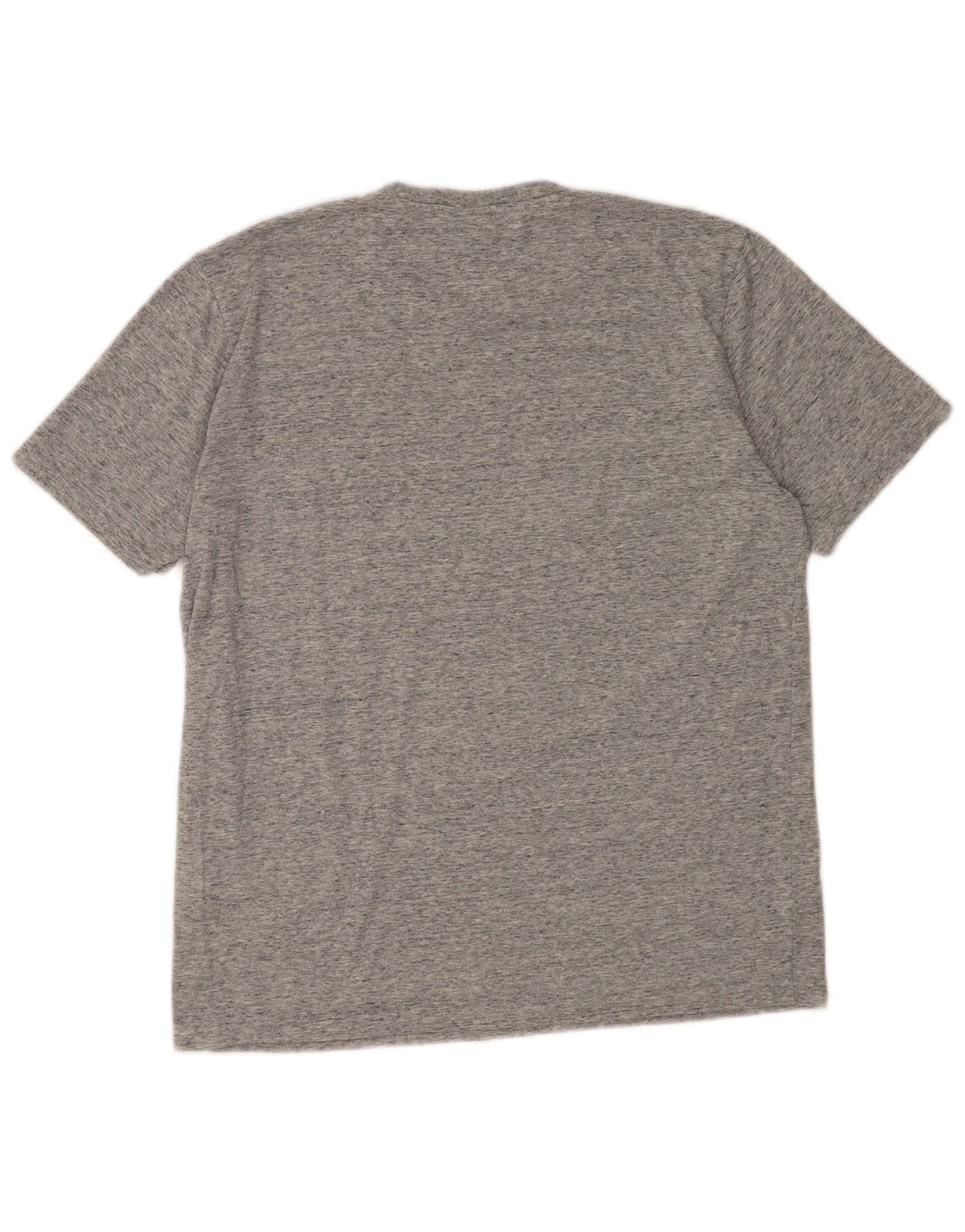 CHAMPION Herre grafisk T-shirt top mellemgrå flækket bomuld