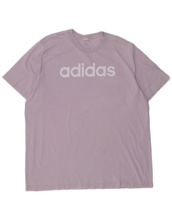 Adidas Grafisk T-shirt top til mænd XL Lilla